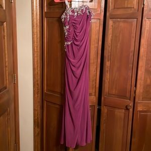 Plum prom dress